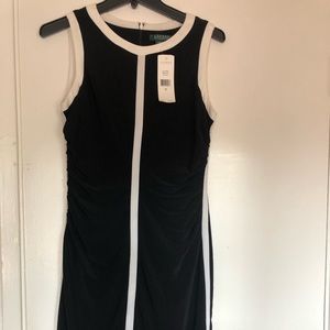 Lauren black and white dress size 8